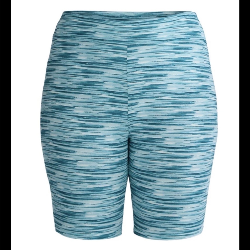 TERRA & SKY Biker Shorts Size 0X 14W Polyester Spandex Pull On Womens NWOT